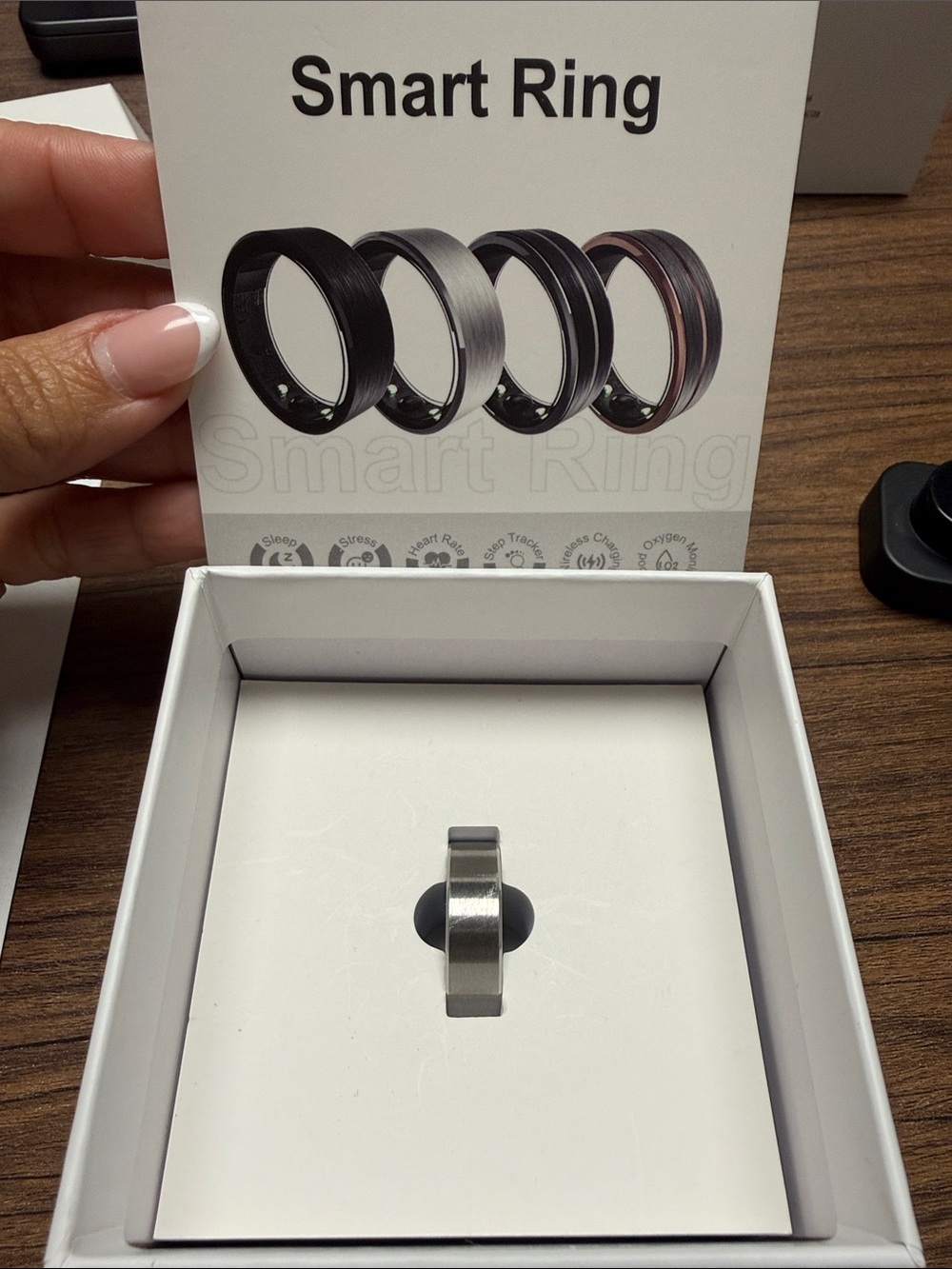 Smart Ring - Silver Men’s Health & Activity Ring
